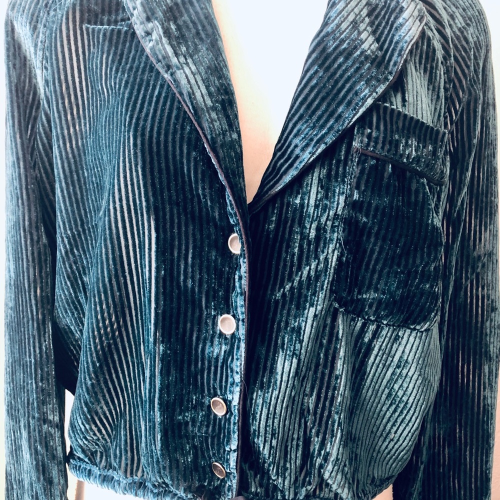 New FREE PEOPLE Green Blouse Top - Picture 2 of 7